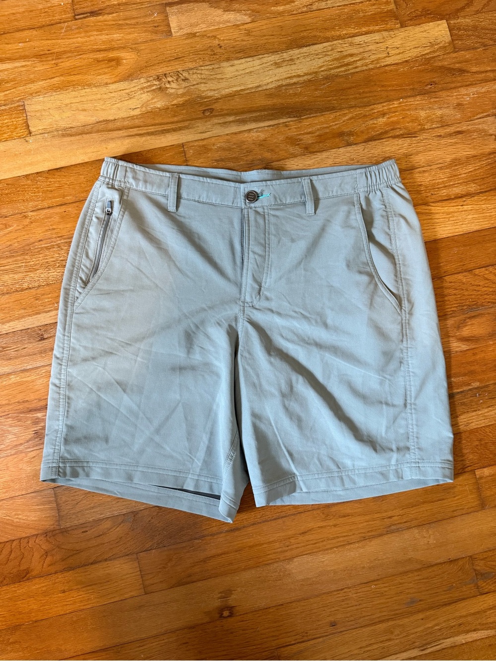 Free Fly Apparel Men's Light Gray Hybrid Performance Shorts